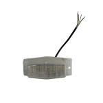 LED Габарит със Сигнална Блиц функция - 2 светлини Жълто/Бяло 30 диода 24V