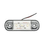 Бяла LED Габаритна светлина / Маркер - 3 диода 12V-24V