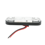 Бяла LED Габаритна светлина / Маркер - 3 диода 12V-24V