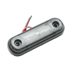 Жълта LED Габаритна светлина / Маркер - Опушен 3 диода 12V-24V