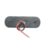 Жълта LED Габаритна светлина / Маркер - Опушен 3 диода 12V-24V