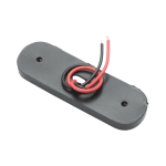 Червена LED Габаритна светлина / Маркер - Опушен 3 диода 12V-24V