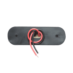 Червена LED Габаритна светлина / Маркер - Опушен 3 диода 12V-24V