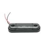 Бяла LED Габаритна светлина / Маркер - Опушен 3 диода 12V-24V