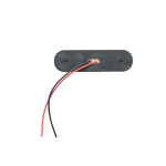 Бяла LED Габаритна светлина / Маркер - Опушен 3 диода 12V-24V