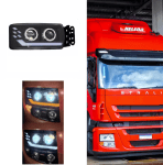 Десен LED Фар за IVECO STRALIS 24V – DRL, Startup Effect, Лупи, OEM 5801571745