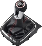 Топка скоростен лост + маншон 5 скорости за VW Golf 5 / Golf 6 / Jetta / EOS / Scirocco - OEM 5K0711113