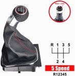Топка скоростен лост + маншон 5 скорости за VW Golf 5 / Golf 6 / Jetta / EOS / Scirocco - OEM 5K0711113