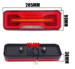Универсални LED Стопове 12V 24V с Бягащ Мигач, Стоп, Габарит и Заден Ход E9 Сертифицирани Комплект от 2 броя
