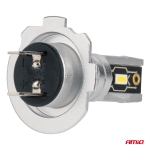 LED Крушки H7 / H18 AMiO H-Mini Series, 42W, 6500K Бяла Светлина, CANBUS, E9 R10, 12V / 24V, Комплект 2 Броя