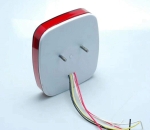 Комплект от 2 броя LED ЛЕД Диодни стопове стоп задна светлина 12V с Неон Neon ефект за камион бус ТИР ремарке каравана 166 x 142 mm