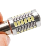 LED Лед Крушки, 33 SMD, С Лупа, BA15S 1156 (P21W), BAU15S 1156 (PY21W), 12V, Бяла, Оранжева, Червена Светлина