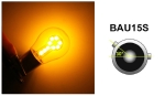 LED Лед Крушки, 18 SMD, BA15S 1156 (P21W), BAU15S 1156 (PY21W), 12V - 24V, Бяла, Оранжева, Червена, Синя Светлина