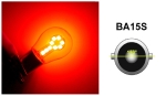 LED Лед Крушки, 18 SMD, BA15S 1156 (P21W), BAU15S 1156 (PY21W), 12V - 24V, Бяла, Оранжева, Червена, Синя Светлина