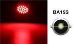 LED Лед Крушки, 22 SMD, BA15S 1156 (P21W), BAU15S 1156 (PY21W), 12V - 24V, Бяла, Оранжева, Червена, Синя Светлина
