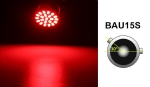 LED Лед Крушки, 22 SMD, BA15S 1156 (P21W), BAU15S 1156 (PY21W), 12V - 24V, Бяла, Оранжева, Червена, Синя Светлина