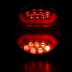 1 Брой LED Лед Диоден Стоп Тип Хамбургер Неон Ефект Ø12cm 120mm 12V-24V За Камион, Ремарке, Бус , Каравана, Кемпер,Ван
