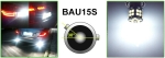 LED Крушки 30 SMD BA15S 1156 (P21W) BAU15S 1156 (PY21W) 12V - 24V, Бяла Оранжева Червена Синя Светлина Canbus