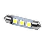 LED Лед Диодни Крушки, 3 SMD 5050 , 31мм, 36мм, 39мм, 41мм, 12V, Бяла Светлина