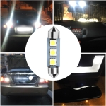 LED Лед Диодни Крушки, 3 SMD 5050 , 31мм, 36мм, 39мм, 41мм, 12V, Бяла Светлина