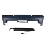 Задна броня за BMW E39 седан - M5 дизайн с единичен дифузер с отвори за парктроник грундирана