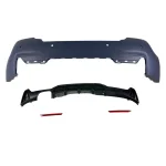 Задна броня за BMW F32 / F36 с единичен дифузер - M-Tech дизайн с отвори за парктроник грундирана